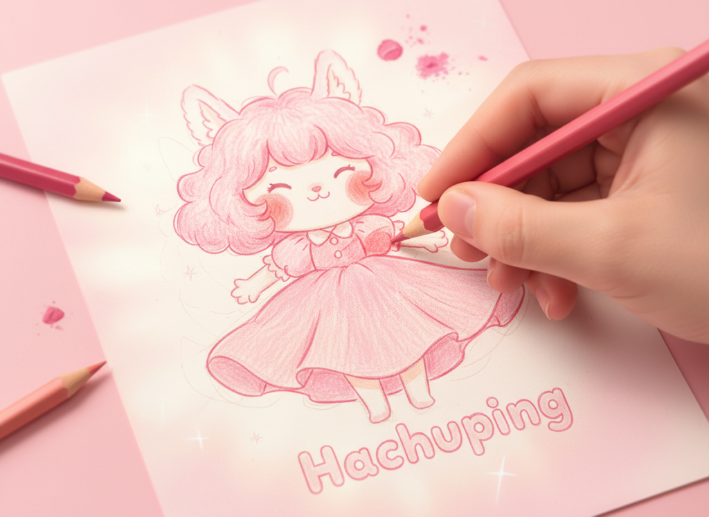 Firefly Gemini Flash Climax The Joy of Pink Coloring Prompt The brightest and loveliest illustration a